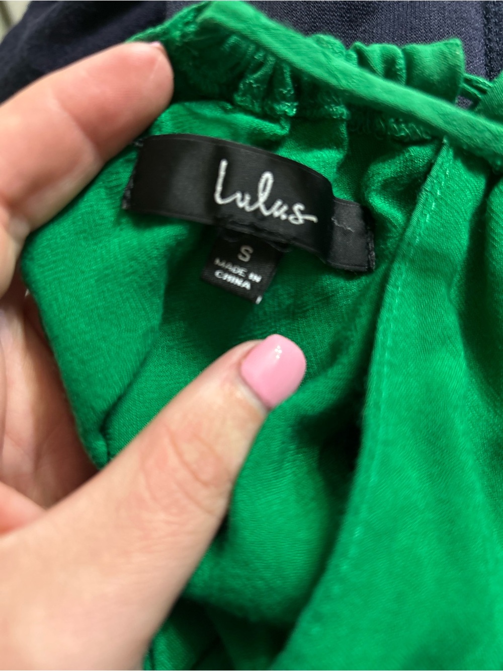 Lulus Green Wide Leg Jumpsuit Womens Small Open Back 27.5 Inseam - Picture 6 of 7